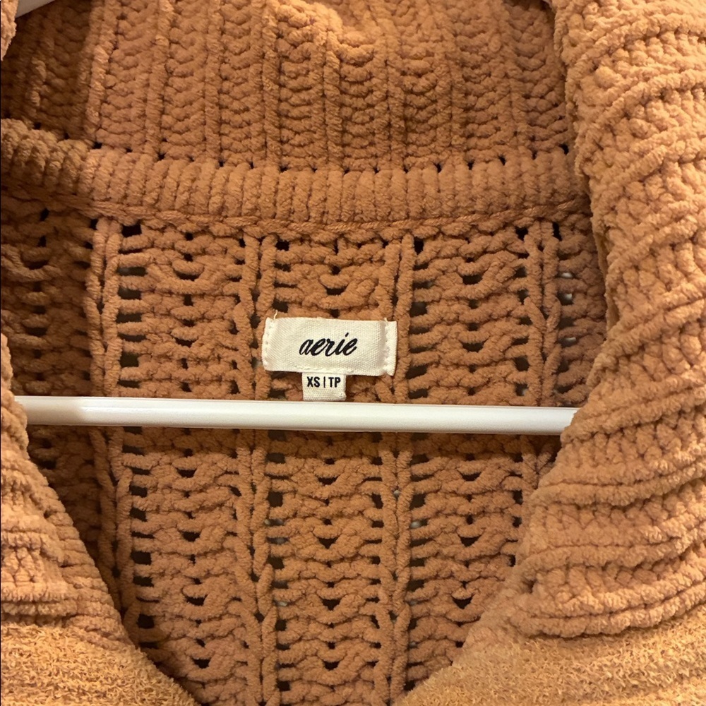 Aerie Tan Cowl Neck Sweater like new 🆕 - Picture 5 of 6